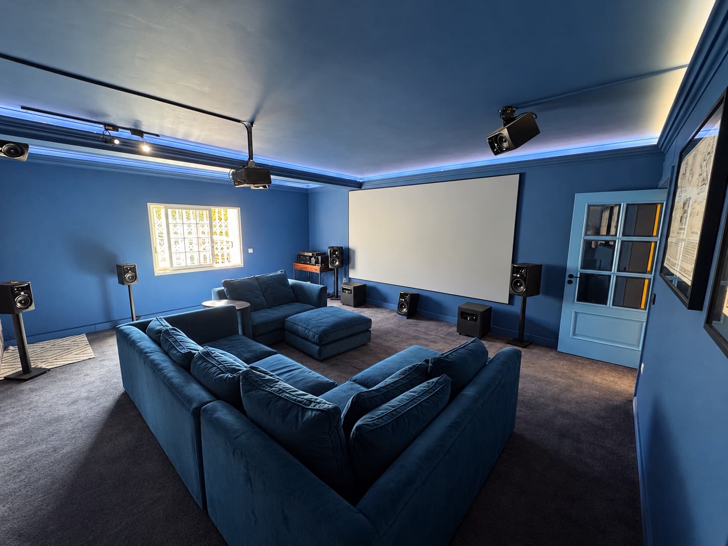 The Cinema — seating and ambient lighting
